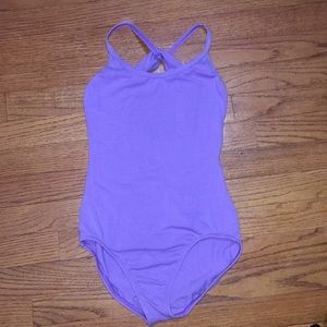 Purple Leotard with Embroidered LogoBalletLeotard